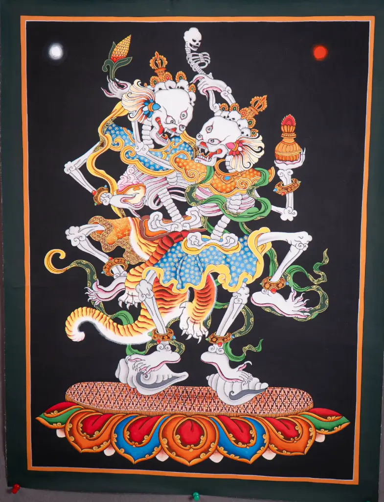 Citipati Thangka (Lords of the Cemetery Dance