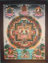 Dhukar Thangka – Palace Mandala with Five Dhyani Buddhas 