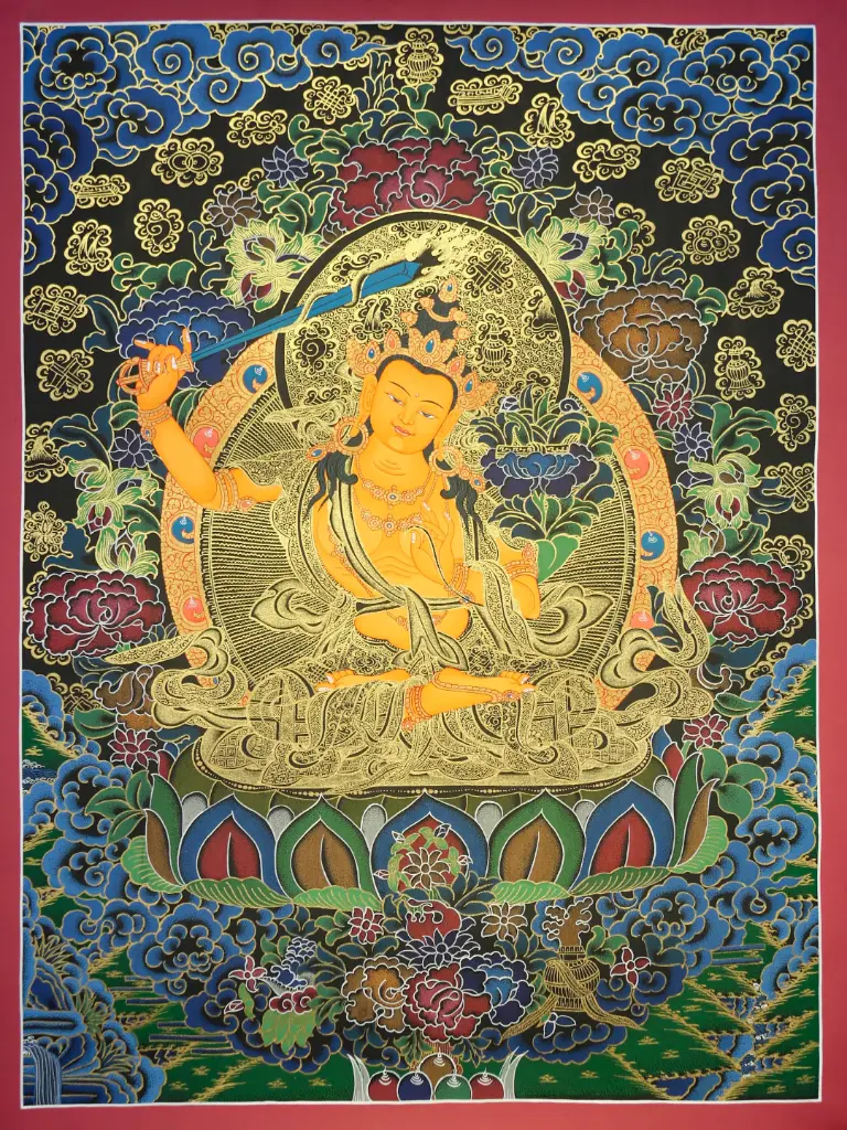Manjushri Thangka – Nagthang Terrestrial Style