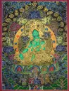 Green Tara Thangka – Nagthang Terrestrial Style