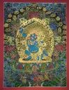 Acala Thangka – Nagthang Black Ground with Astamangala