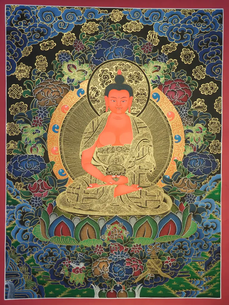Amitabha Buddha Thangka – Nagthang Menri Style