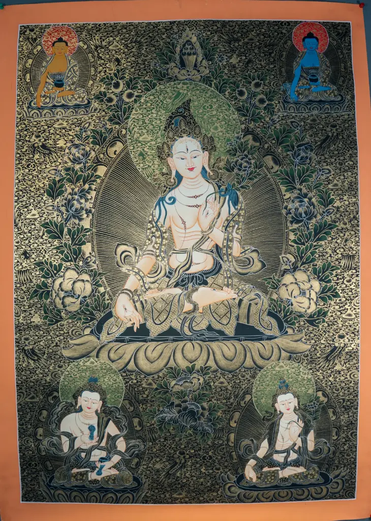 White Tara Thangka – Nagthang Menri – Mother of Long Life