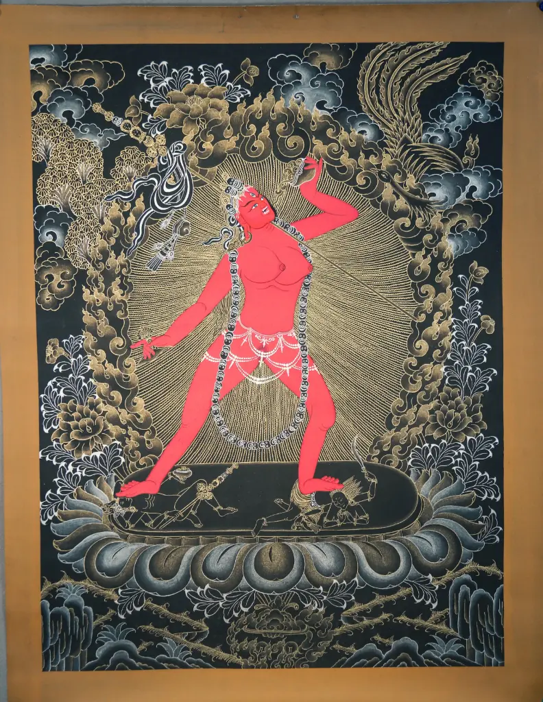 Vajrayogini Naro Kechari Thangka – Nagthang Style
