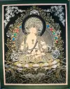 Vajrasattva Thangka – Nagthang Gold & Silver – Ultimate Purification
