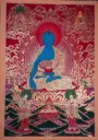 Medicine Buddha Thangka – Marthang Five Deity Assembly