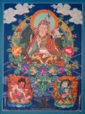 Guru Rinpoche Thangka – Menri Blue Terrestrial – Wisdom of the Precious Master