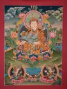 Guru Rinpoche Yeshe Tsogyal and Mandarva Thangka – Twin Consorts – Menri Tibet