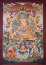 Guru Rinpoche Thangka – The Sacred Trinity – Wisdom of the Lotus Master