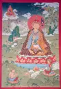 Guru Rinpoche Thangka – Karma Gadri Style – The Lotus Master