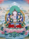 Four-Armed Chenrezig Thangka (Radiating Serenity)