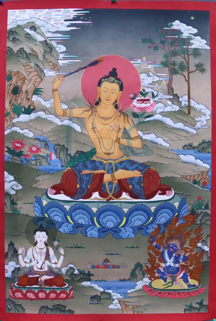 Manjushri, Chenrezig & Vajrapani (Rigsum Gonpo Assembly)