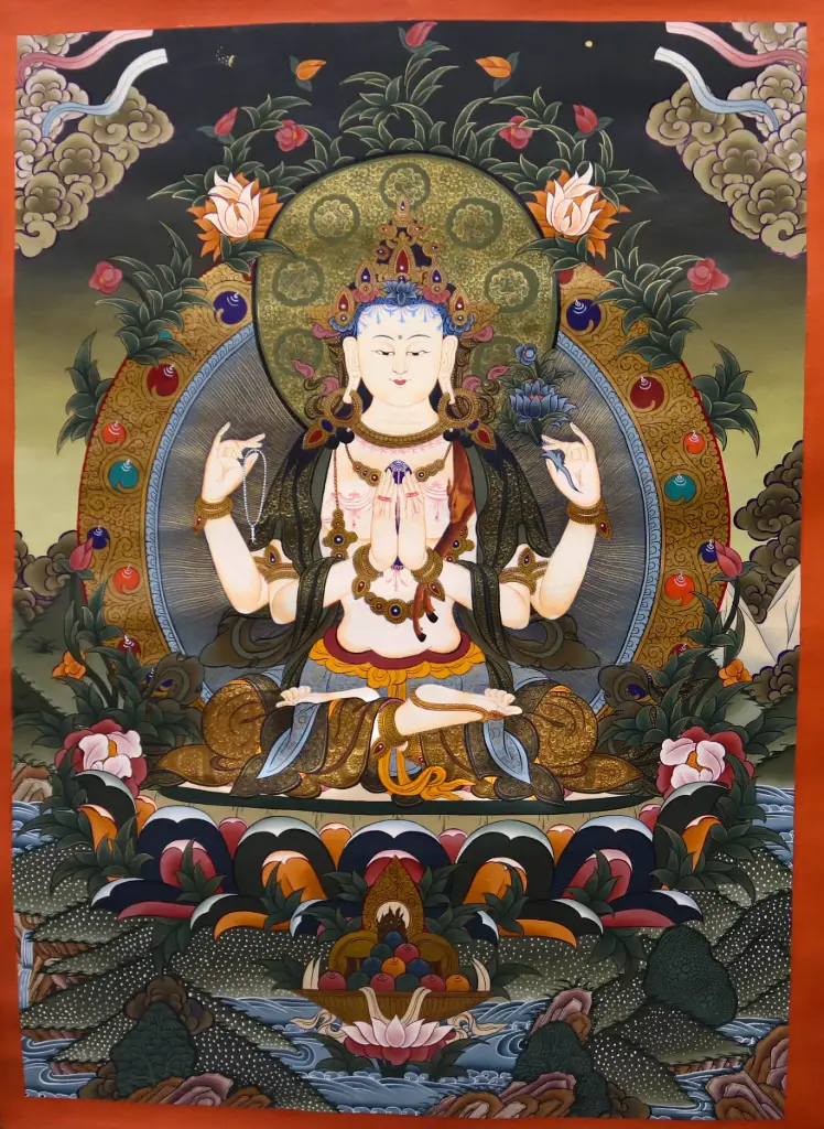 Chenrezig Thangka (The Bodhisattva of Compassion)