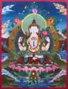 Consecrated Chenrezig Thangka (Radiate Unconditional Love)