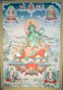 Green Tara Thangka – Menri Style Assembly – Swift Protection & Wisdom