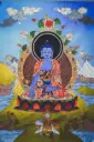 Medicine Buddha Thangka – Silk Applique 