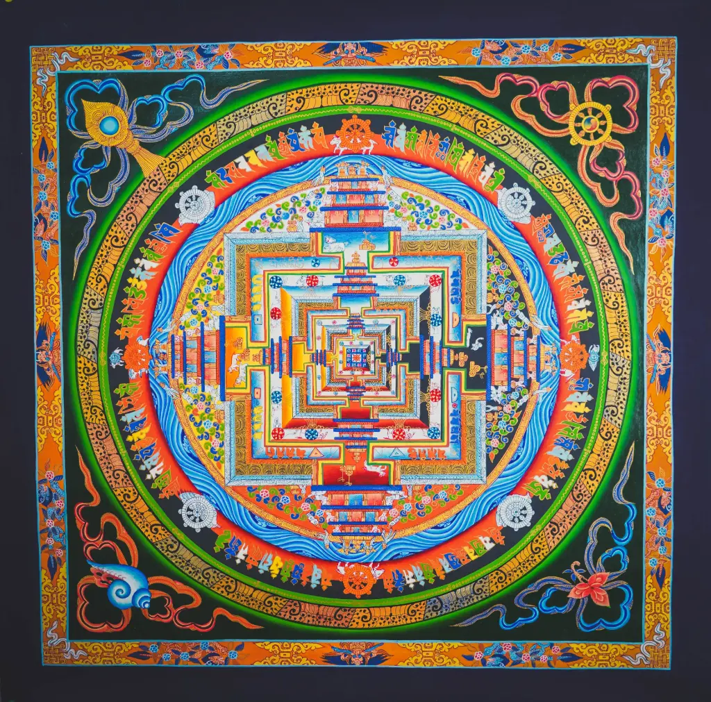 Kalachakra Mandala Thangka – The Sacred Wheel of Time