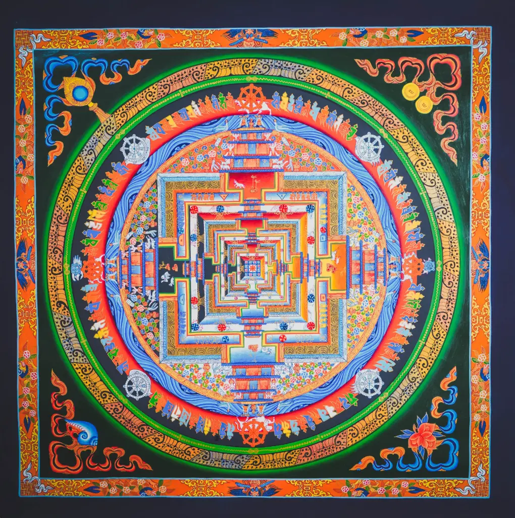 Kalachakra Mandala Thangka – The Sacred Wheel of Time