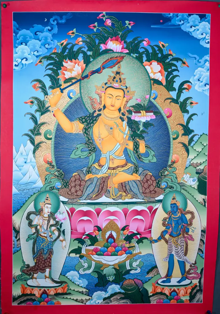 Manjushri Thangka – Rigsum Gonpo Assembly