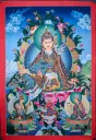 Guru Rinpoche Thangka – Terrestrial Menri Landscape