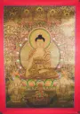 Shakyamuni Buddha Thangka – Golden Serthang Masterpiece