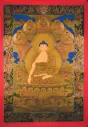 Shakyamuni Buddha Thangka – Five Dhyani Assembly – The Source of All Wisdom