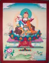 Guru Rinpoche with Shakti Thangka – Karma Gadri – Union of Bliss and Void 