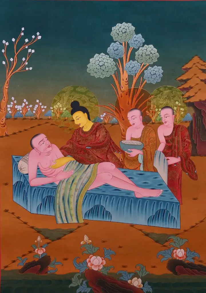 Buddha Shakyamuni Thangka (The Healer of Compassion)