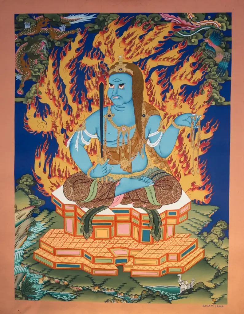 Acala Thangka – The Immovable Protector – Menri Style 
