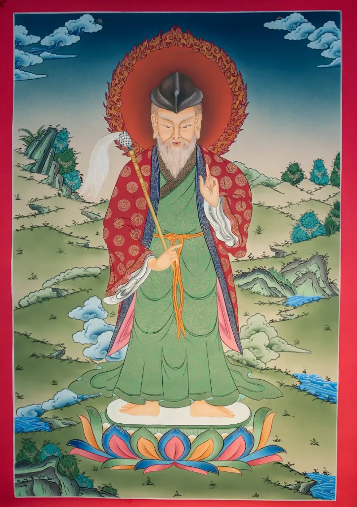 Laozi Thangka – The Path of Wu Wei – Ancient Wisdom for Modern Seekers
