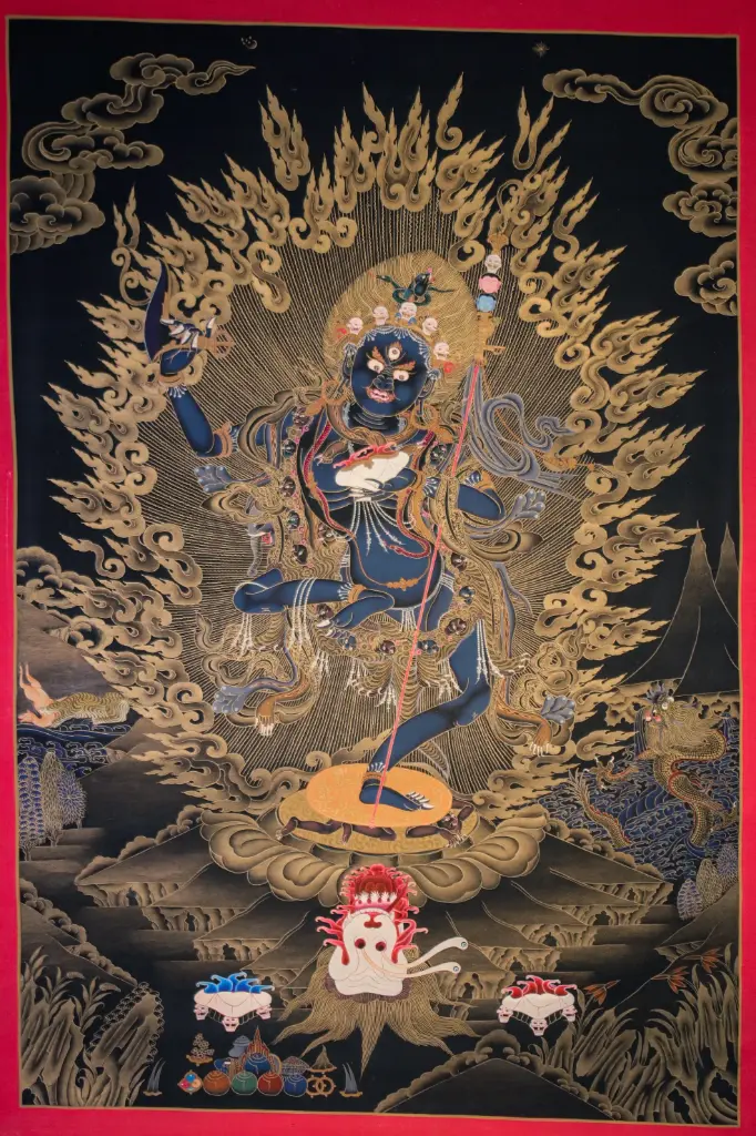 Troma Nagmo Thangka – Gold Lineage – Menri Nagthang Style