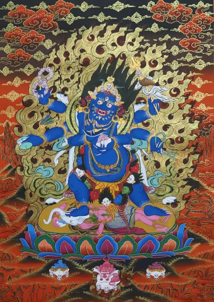 Six Armed Mahakala Thangka