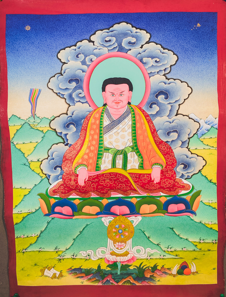 Marpa Lotsawa Thangka – Kagyu Lineage Master Portrait