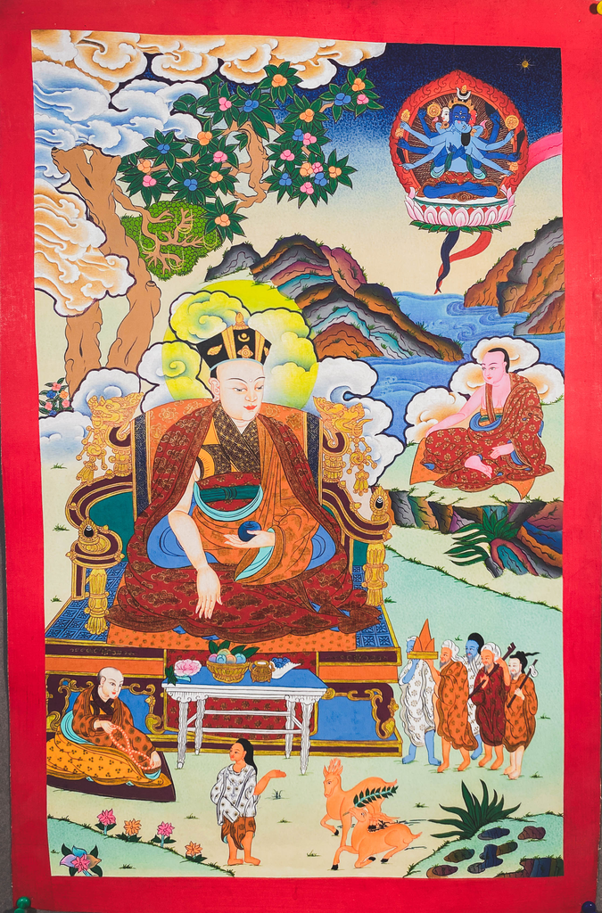 Karmapa Thangka – Guhyasamaja Vision – Living Heart of Kagyu Lineage