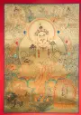 Five Jambhala Thangka – Serthang Gold Style