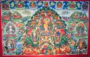 Manjushri Pure Land Thangka – The Five Forms of Wisdom – Menri Masterpiece