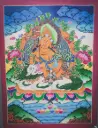 Vaisravana Thangka – Wealth Deity on Snow Lion