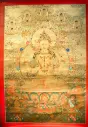 Chenrezig Thangka – 24K Gold Serthang – The Heart of Awakened Compassion
