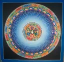 Om Mani Padme Hum Mandala Thangka – The Radiant Seed of Compassion