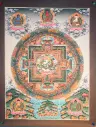 Saraswati Thangka – Palace Mandala with Five Buddhas
