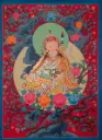 Guru Rinpoche Thangka – Flowering Tree Throne – Menri Style 