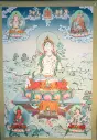 White Tara Karma Gadri Thangka – Sanctuary of Boundless Longevity
