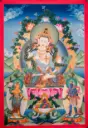 Vajrasattva Thangka – Floral Throne Assembly