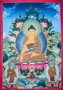 Shakyamuni Buddha Thangka – Golden Sage Assembly