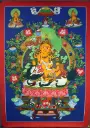 Vaisravana Thangka – Lion Riding Guardian